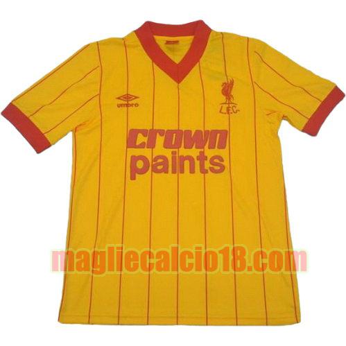 maglia liverpool 1981-1984 seconda divisa manica corta