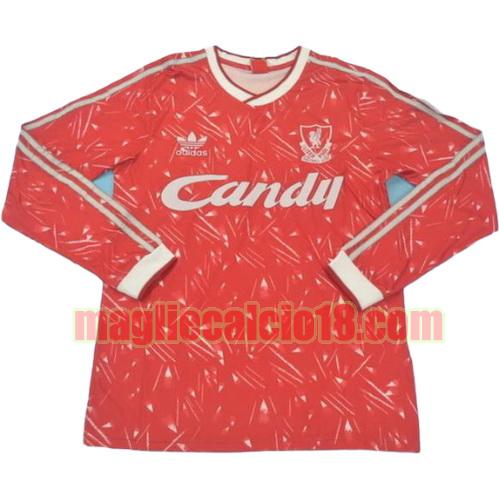 maglia liverpool 1989-1990 prima divisa manica lunga