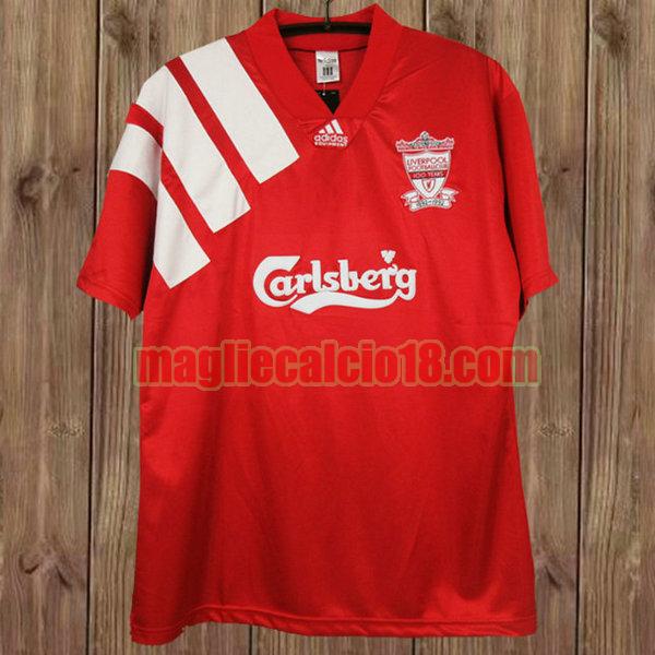 maglia liverpool 1992-1993 prima rosso