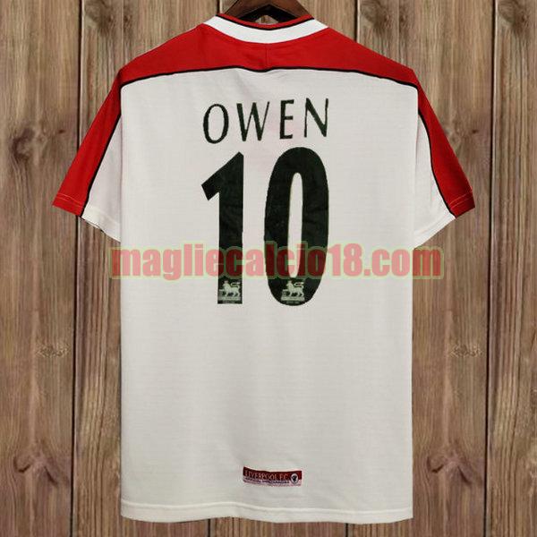 maglia liverpool 1998-2000 seconda biancoowen 10
