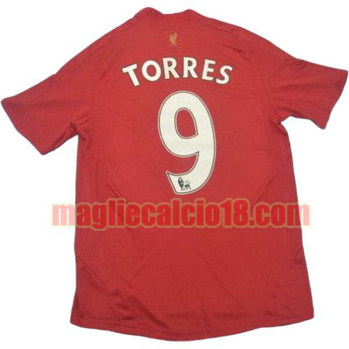 maglia liverpool 2008-2010 prima divisa torres 9