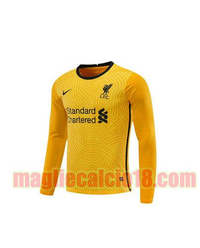 maglia liverpool 2020-2021 portiere giallo manica lunga
