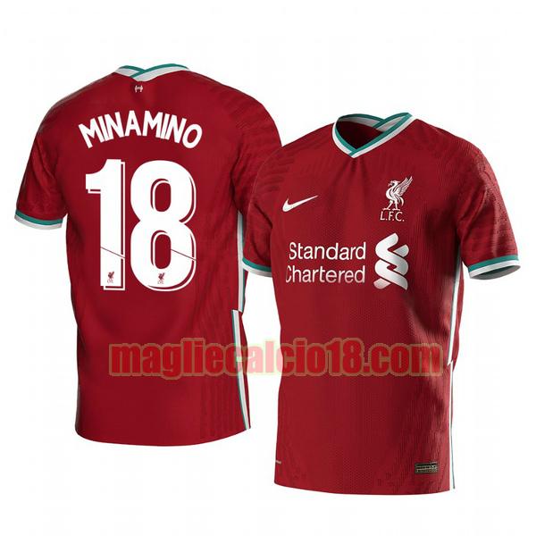 maglia liverpool 2020-2021 prima takumi minamino 18