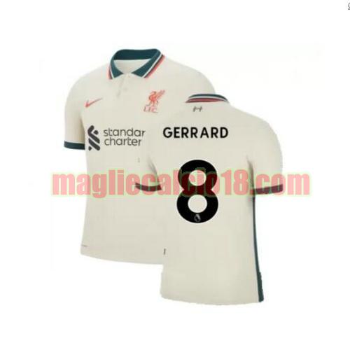 maglia liverpool 2021-2022 seconda gerrard 8