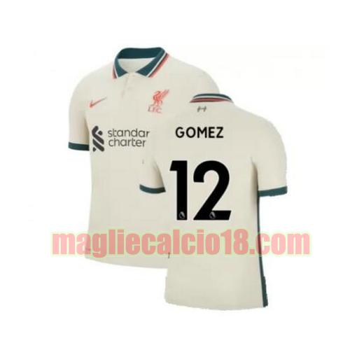 maglia liverpool 2021-2022 seconda gomez 12