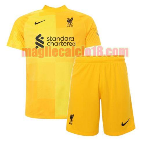 maglia liverpool 2021-2022 seconda portiere bambino