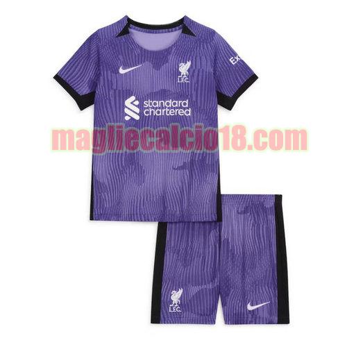 maglia liverpool 2023-2024 bambino terza