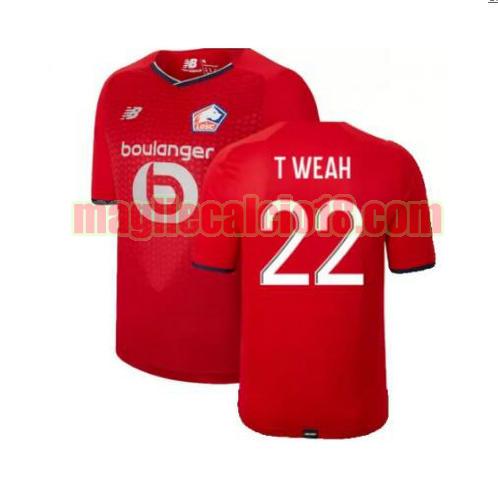 maglia losc lilla 2021-2022 prima t weah 22