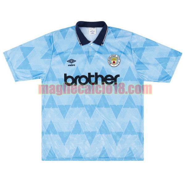maglia manchester city 1989-1990 prima blu