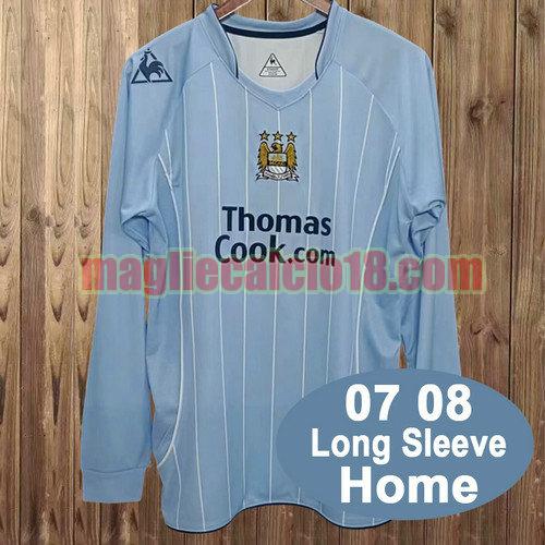 maglia manchester city 2007-2008 manica lunga prima