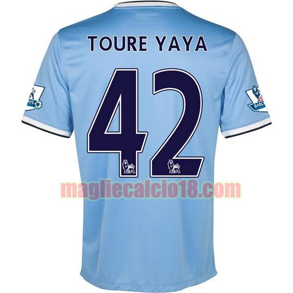 maglia manchester city 2013-2014 prima blutoure yaya 42
