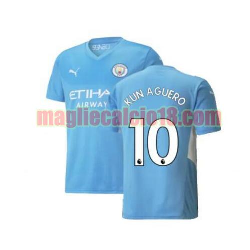 maglia manchester city 2021-2022 prima kun aguero 10