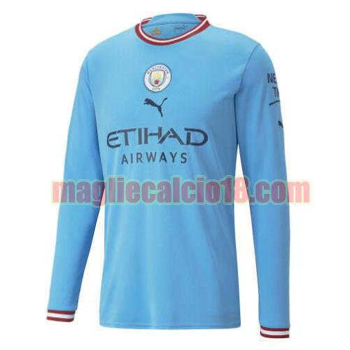 maglia manchester city 2022-2023 prima maniche lunghe