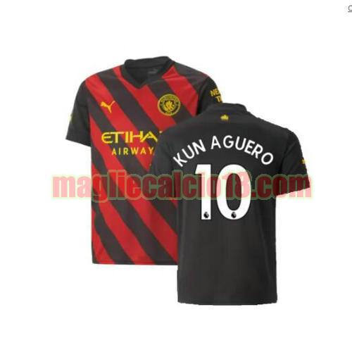maglia manchester city 2022-2023 seconda kun aguero 10