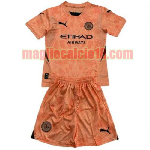 maglia manchester city 2024-2025 bambino arancia portiere
