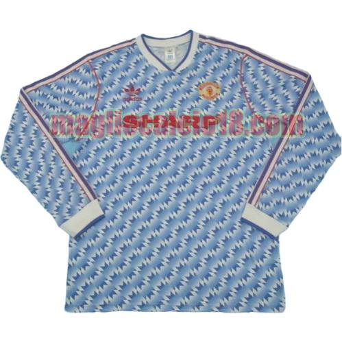 maglia manchester united 1990-1992 seconda divisa manica lunga