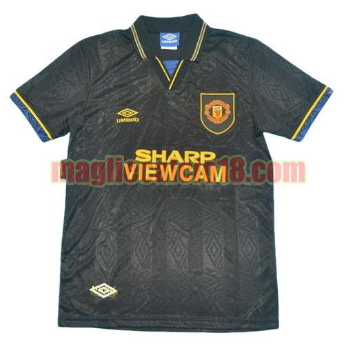 maglia manchester united 1992-1994 terza divisa manica corta