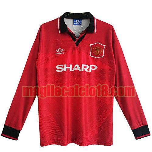 maglia manchester united 1994-1996 prima manica lunga