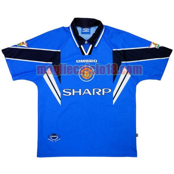 maglia manchester united 1996-1997 terza blu