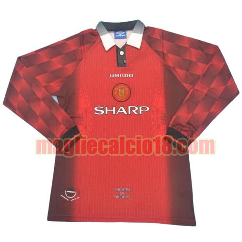 maglia manchester united 1996 prima divisa manica lunga
