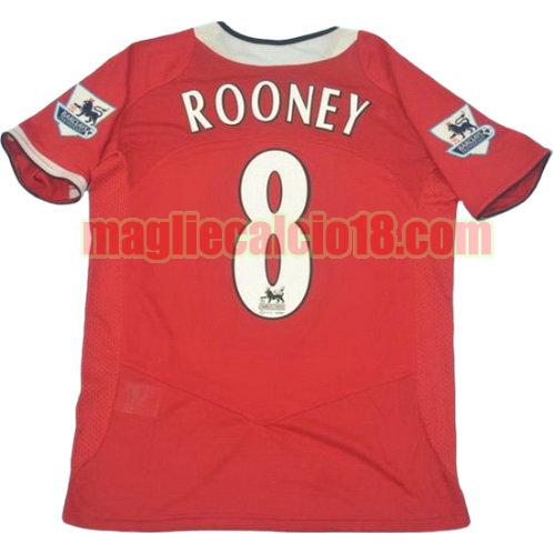 maglia manchester united 2006-2007 prima divisa rooney 8