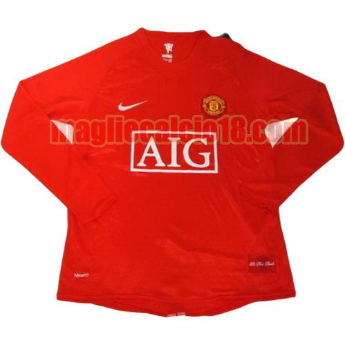 maglia manchester united 2008-2009 prima divisa manica lunga