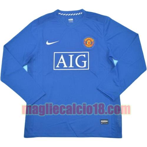 maglia manchester united 2008-2009 seconda divisa manica lunga