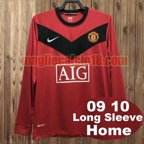 maglia manchester united 2009 2010 prima manica lunga