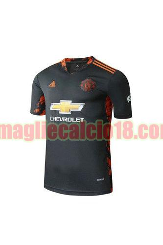 maglia manchester united 2020-2021 portiere nero arancia