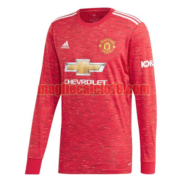 maglia manchester united 2020-2021 prima mancia lunga