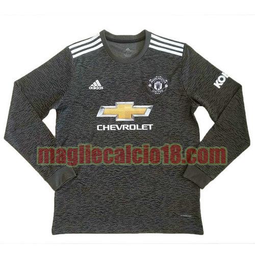 maglia manchester united 2020-2021 seconda mancia lunga