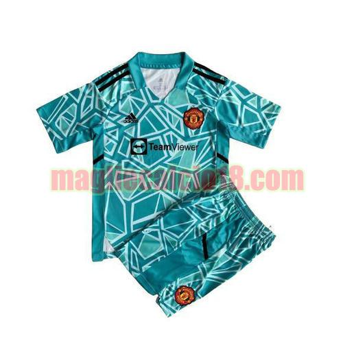 maglia manchester united 2022-2023 portiere bambino verde