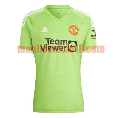 maglia manchester united 2023-2024 verde thailandia portiere