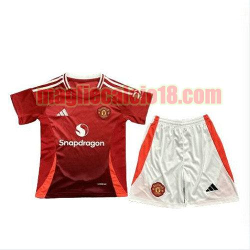 maglia manchester united 2024-2025 bambino prima