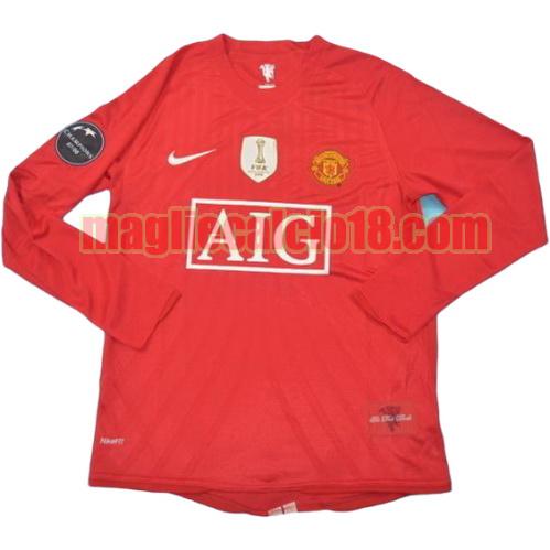 maglia manchester united campioni 2008-2009 prima divisa manica lunga