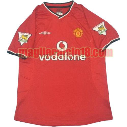 maglia manchester united pl 2000-2002 prima divisa manica corta