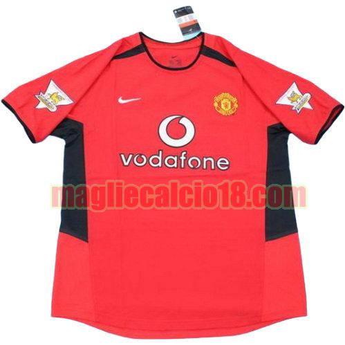 maglia manchester united pl 2002-2004 prima divisa manica corta
