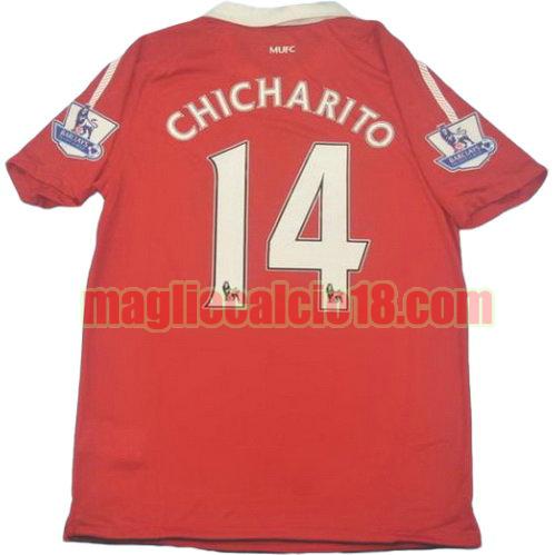 maglia manchester united pl 2010-2011 prima divisa chicharito 14