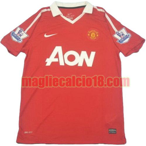 maglia manchester united pl 2010-2011 prima divisa manica corta
