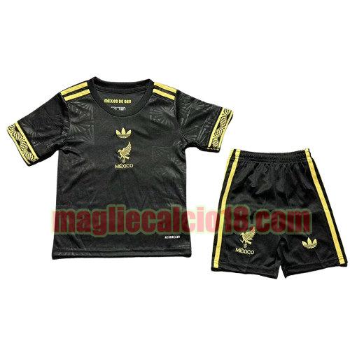 maglia messico 2025-2026 oro nero bambino cup edition