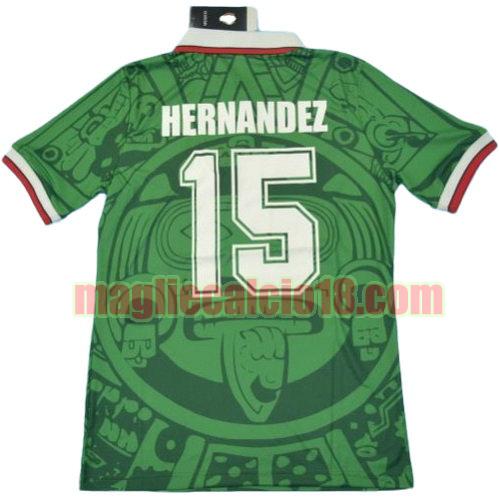 maglia messico coppa del mondo 1998 prima divisa hernandez 15