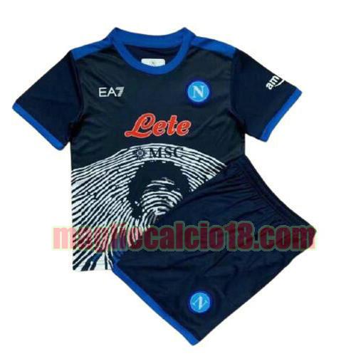 maglia napoli 2021-2022 speciale blu scuro bambino