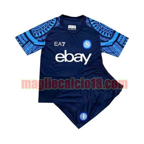 maglia napoli 2023-2024 blu bambino