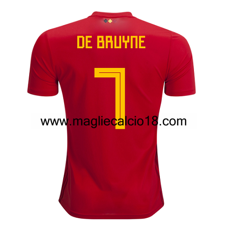 prima divisa maglia nazionale belgio De Bruyne 2018-2018