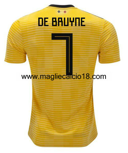 seconda divisa maglia nazionale belgio De Bruyne 2018-2018