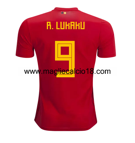 prima divisa maglia nazionale belgio R.Lukaku 2018-2018