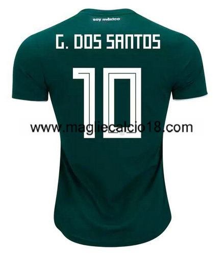 maglia nazionale messico G.dos santos prima divisa 2018-2018