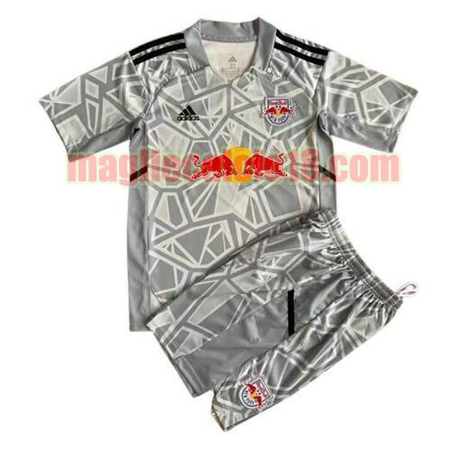 maglia new york red bulls 2022-2023 portiere bambino grigio