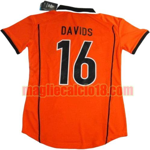 maglia olanda 1998 prima divisa davids 16