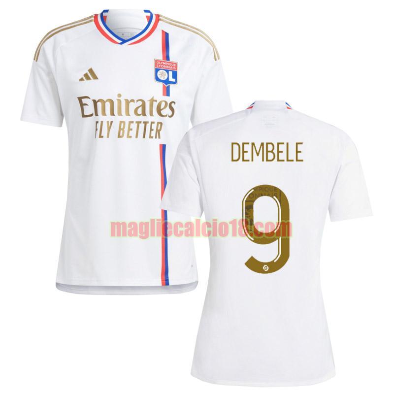 maglia olympique lione 2023-2024 dembele 9 prima